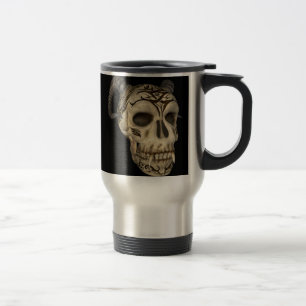 De Viaje Taza la termal del gótico del cráneo del demonio