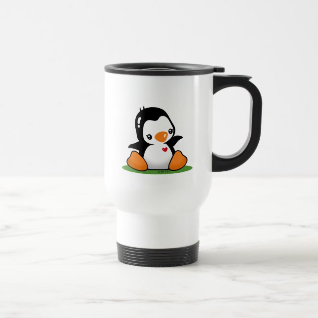 De Viaje Taza linda del pingüino (Derecha)