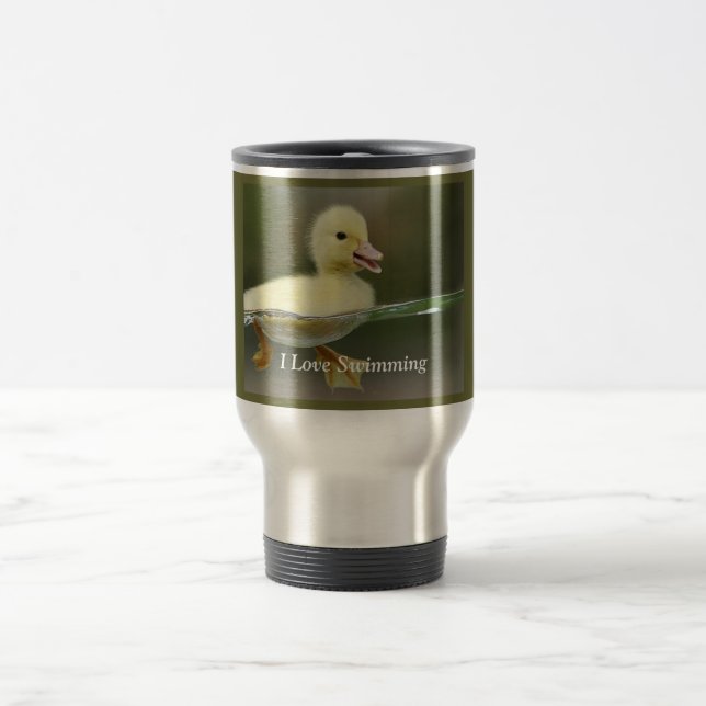 De Viaje Taza Me Encanta Nadar (Centro)