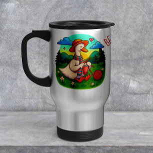 De Viaje Taza Mejor Mamá Tejiendo Ganso Acogedor Regalo Día