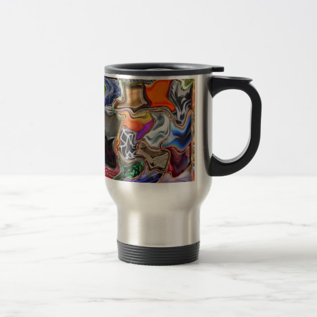De Viaje Taza modelada colorida única (Derecha)