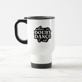 De Viaje Taza negra y blanca