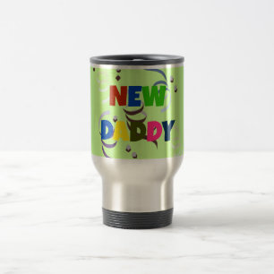 De Viaje Taza "NUEVO PAPÁ" con letras coloridas