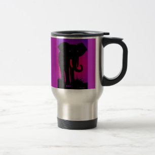 De Viaje Taza observada rosa del acero inoxidable del
