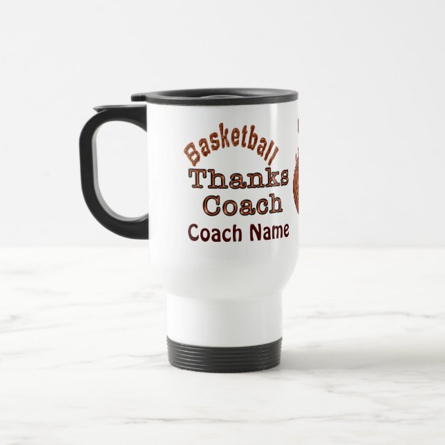 De Viaje Taza personalizada del baloncesto para los coches (Izquierda)