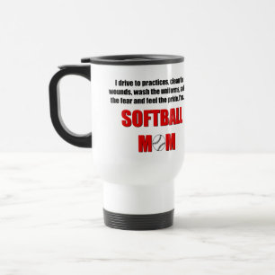 De Viaje Taza personalizada mamá del softball