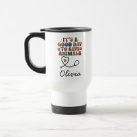 Taza personalizada para veterinario, animal person