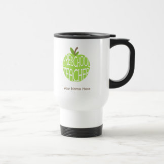 De Viaje Taza preescolar del profesor - Apple verde