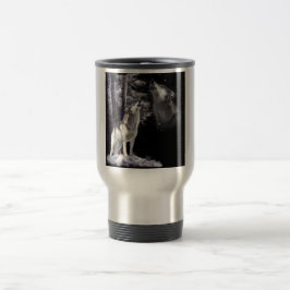 De Viaje Taza que viaja con escena del lobo del grito