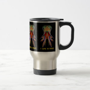 De Viaje Taza termal:  Visitante extranjero - "vengo en paz