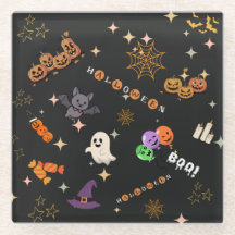 Adorable Kawaii Halloween Posavasos | Temporada Es