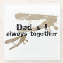Dad & I always together. Posavasos