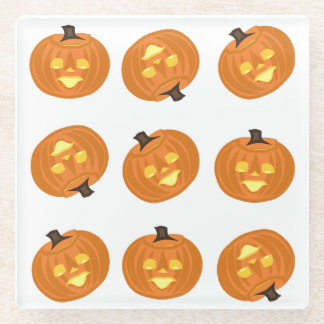 De Vidrio Feliz Halloween tema posavasos