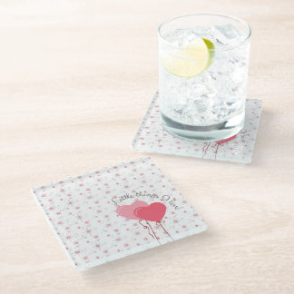 De Vidrio Pequeñas cosas que amo posavasos