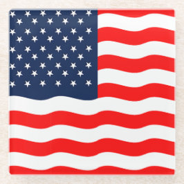 De Vidrio Posavasos Patrióticos Bandera Americana