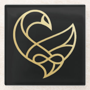 De Vidrio Sankofa Ascension Sankofa Pájaro Posavasos