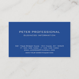 De Visita 20 moderna tarjeta profesional azul real