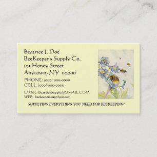 DE VISITA ABEJAS HERMOSAS EN TARJETA DEL ~CONTACT DEL