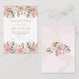 De Visita Adivina floral cuántos caramelos hay en la tarjeta