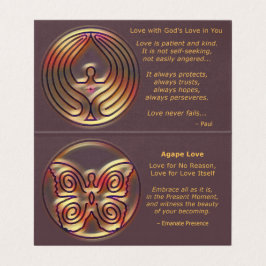 DE VISITA AMOR BOQUIABIERTO - TARJETA QUE ATESTIGUA