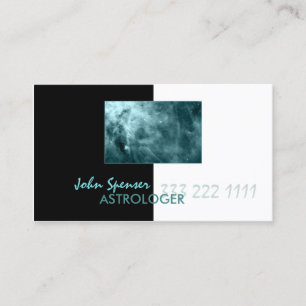 De Visita Astrología Tarjeta Galaxia Cosmos Azul Metafísic