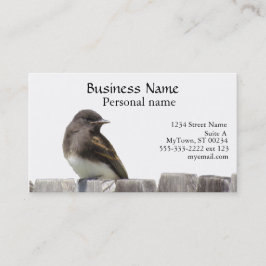 De Visita Autobús. Tarjeta - Ave en la valla