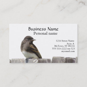 De Visita Autobús. Tarjeta - Ave en la valla