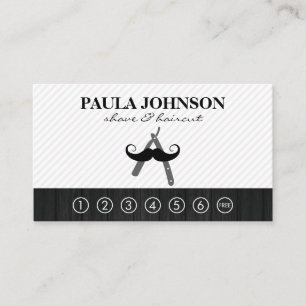 De Visita Barbershop   Tarjeta Punch