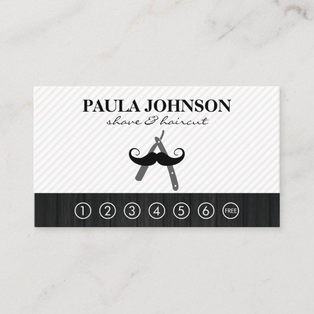 De Visita Barbershop | Tarjeta Punch (Anverso)