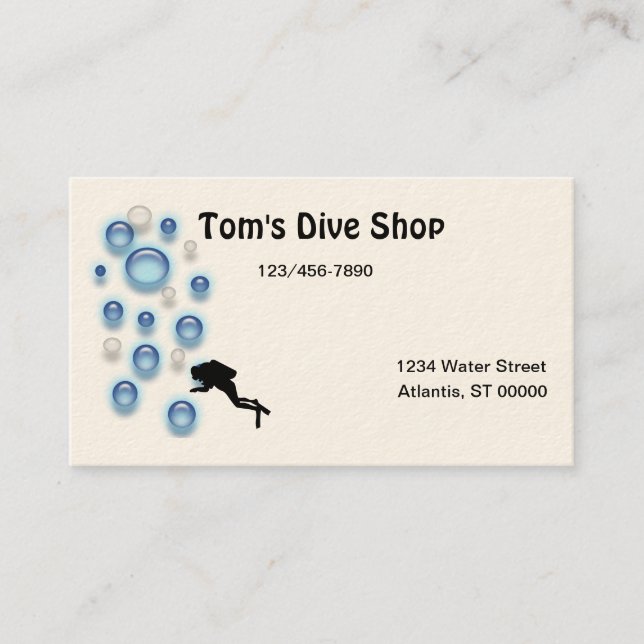 De Visita Bus. Tarjeta - Buceador (Anverso)