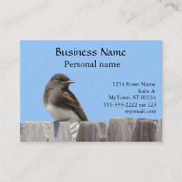 De Visita Bus. Tarjeta - Flycatcher en la valla