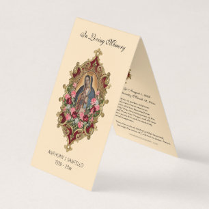 De Visita Careral Católico Guadalupe Oración Tarjeta Santa