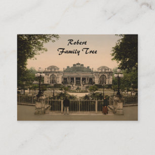 De Visita Casino viejo, Vichy, tarjeta del perfil del árbol