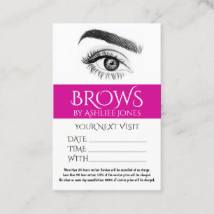 De Visita Cita Tarjeta Cita Cebrows Eyelashes Salon