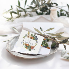 De Visita Citrus Floral | Tarjeta Boda botánica