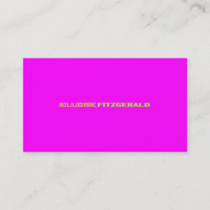 De Visita Colores DIY+fuentes tarjeta empresarial/neón rosa
