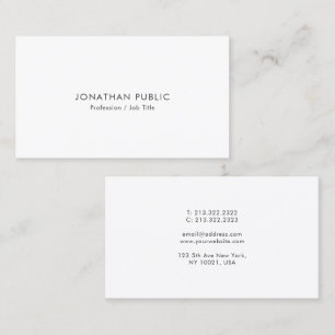 De Visita Crea tu propia tarjeta elegante minimalista modern