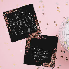 De Visita Cuadrada Candle Care Gracias Tarjeta Añadir Tu Logotipo Ros