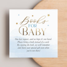 Libros Blue Over the Moon para insertar en tarjeta