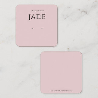 De Visita Cuadrada tarjeta editable para aretes