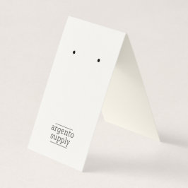 De Visita Doblar la tarjeta con el logotipo en la parte infe