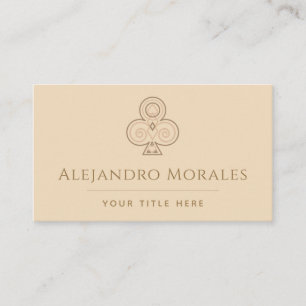 De Visita Elegante Club Logotipo Tarjeta Juego Casino Tema B