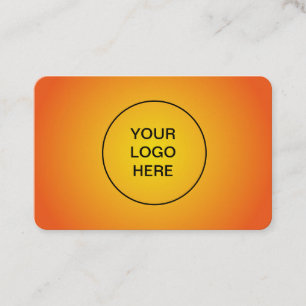 De Visita Elegante tarjeta corporativa naranja