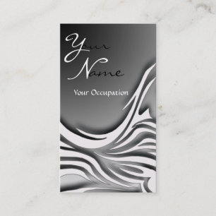 De Visita Elegante tarjeta monográfica en blanco y negro
