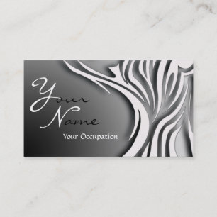 De Visita Elegante tarjeta monográfica en blanco y negro