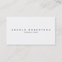 Elegante tarjeta profesional en blanco negro