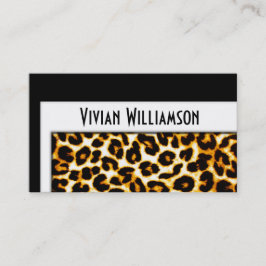 De Visita Elegante tarjeta profesional Gold Leopard