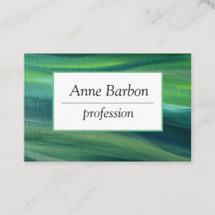 De Visita Elegante tarjeta profesional verde