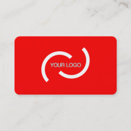 De Visita Elegante tarjeta roja. Personalizar con su propio
