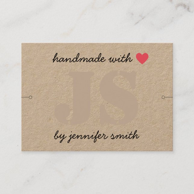 De Visita Fabricado a mano con soporte para tarjeta para pul (Anverso)